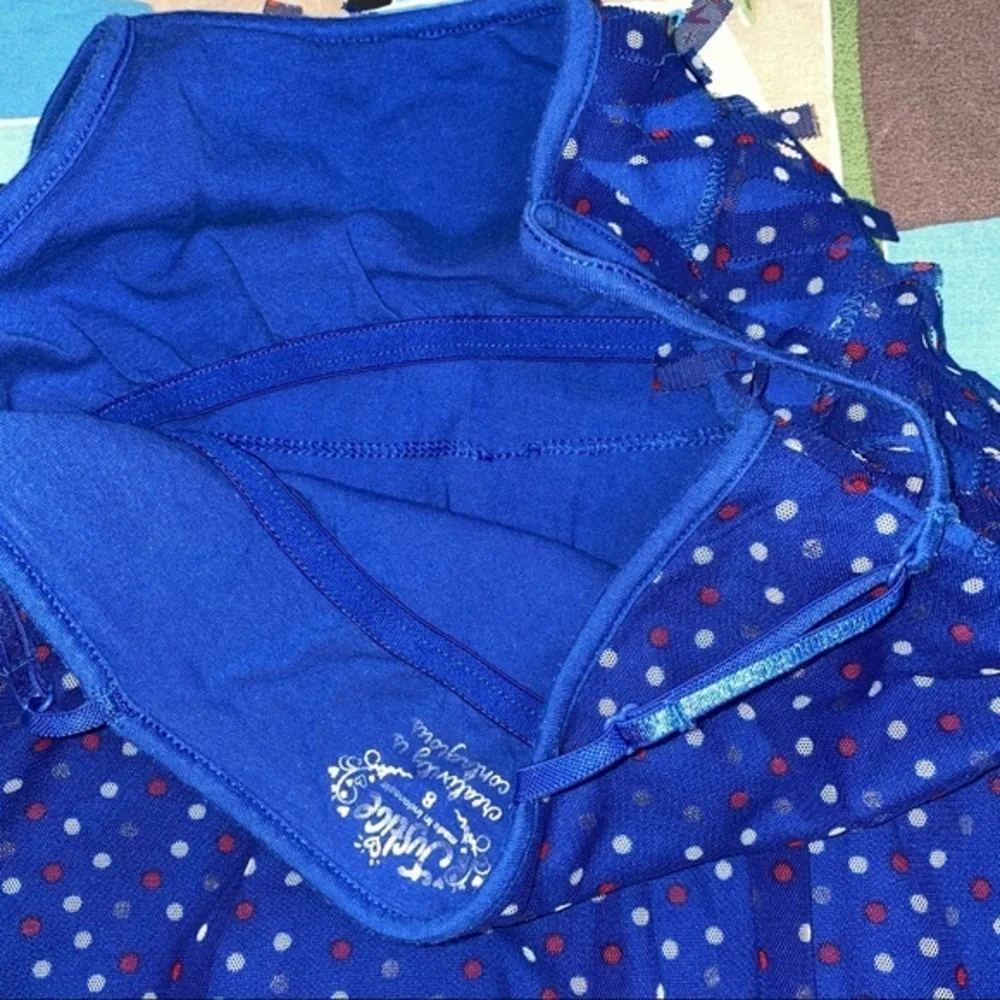 Justice cami red white & blue size‎ 8